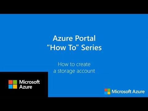 How to create a storage account | Azure Portal Series