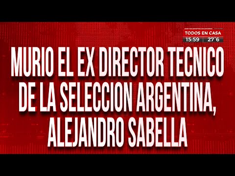 Dolor en el fútbol: murió Alejandro Sabella