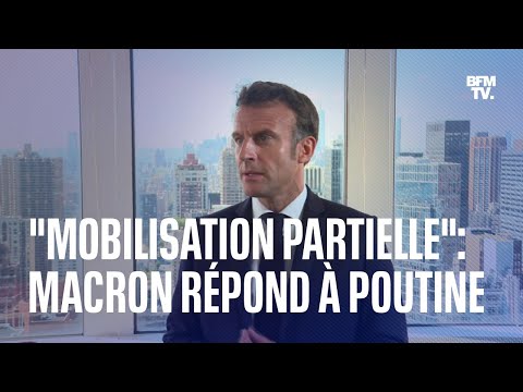 Mobilisation partielle: la réponse d'Emmanuel Macron à Vladimir Poutine en intégralité