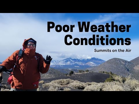 Activating SOTA Volcanos in High Winds, Freezing Temps, and Snow