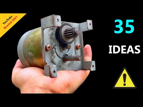 35 Awesome Ideas with Motor and Transformer ( Youtube Rewind 2021 )