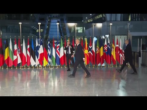 NATO defense ministers arrive for meeting on Ukraine in wake of war in Israel