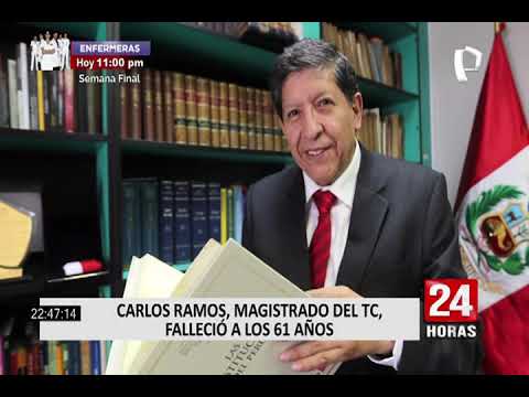 Murió a los 61 años Carlos Ramos Núñez, magistrado del Tribunal Constitucional