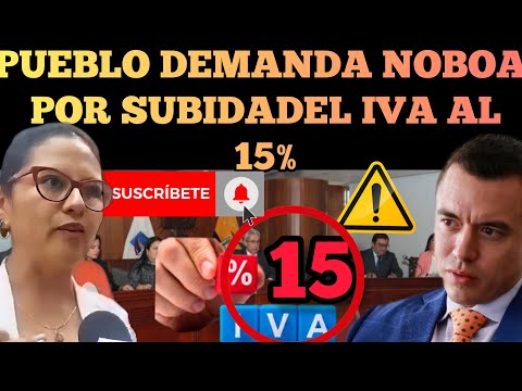 PUEBLO DEMANDA AL PRESIDENTE DANIEL NOBOA PARA FRENAR SUBIDA DEL IVA NOTICIAS RFE TV