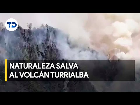 Lluvia apagó incendio forestal en el volcán Turrialba