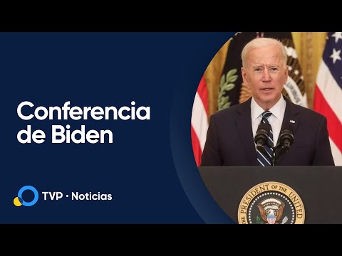 La primera conferencia de Biden