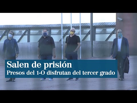 Los presos del 1-O salen de la cárcel por primera vez con la semilibertad