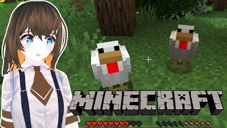 [LIVE] 【Minecraft】生まれてはじめての一人マイクラ　その2