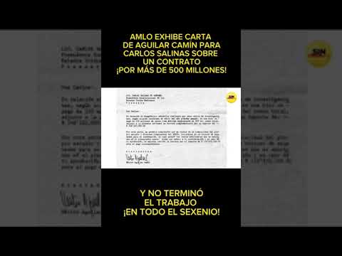 Aguilar Camín recibió un contrato de Carlos Salinas por más de 500 millones de pesos ¡Y no cumplió!