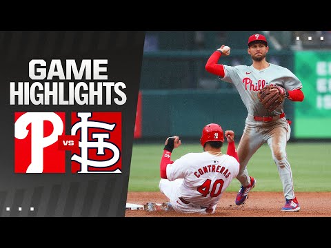 Phillies vs. Cardinals Game Highlights (4/10/24) | MLB Highlights