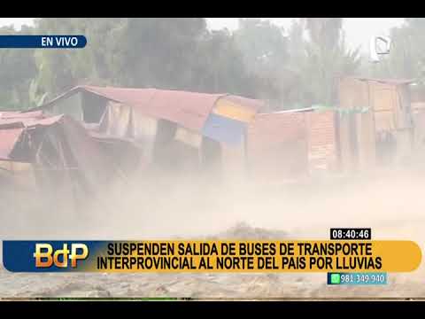 Ciclón Yaku: Suspenden salida de buses interprovinciales al norte del país por lluvia (1/2)