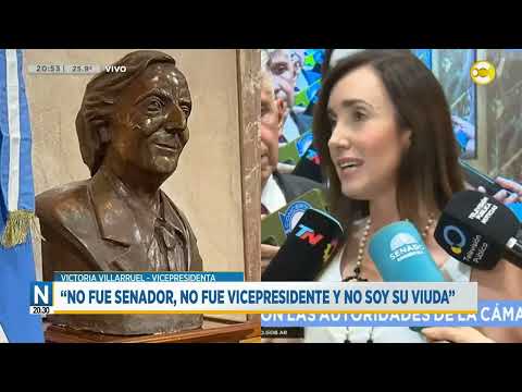Villarruel hizo retirar un busto de Néstor Kirchner y se generó polémica ?N20:30? 23-02-24