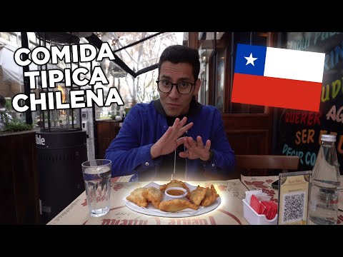 PROBANDO COMIDA TIPICA CHILENA, SANTIAGO DE CHILE  4K