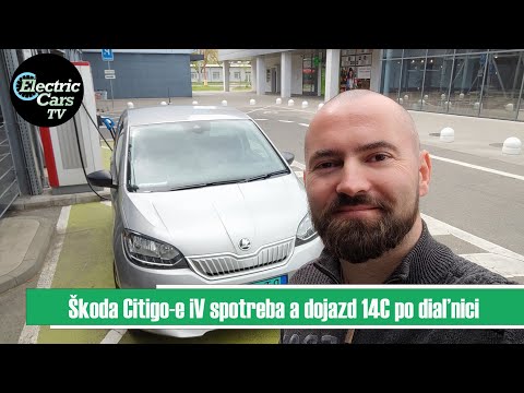 Škoda Citigo-e iV diaľnica, spotreba, dojazd 14C - Electric Cars TV