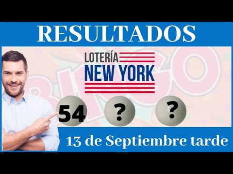 Resultados de la Lotería New York tarde hoy Lunes 13 de Septiembre