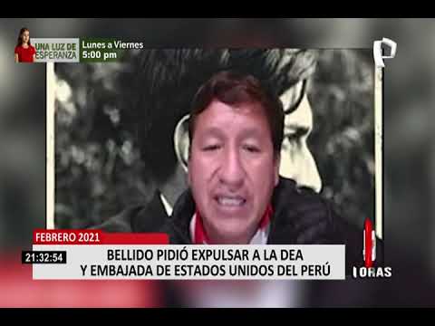 Premier Guido Bellido planteó expulsar a la DEA del Perú