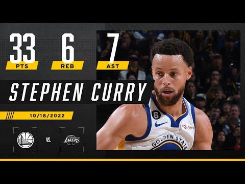 Steph Curry cooks up 33 PTS, 7 AST in Warriors' first W of the season ‍ video clip
