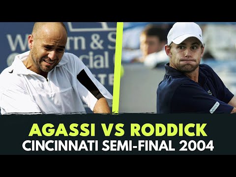 Andre Agassi vs Andy Roddick THRILLER: Cincinnati 2004 Semi-Final | Highlights