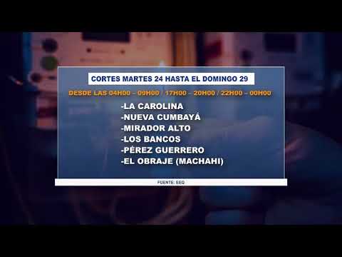 Este es el cronograma de cortes de energía elétrica hasta el 29 de septiembre