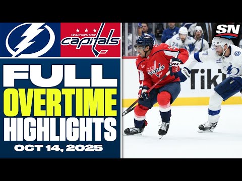 Tampa Bay Lightning at Washington Capitals | FULL Overtime Highlights - October 14, 2025