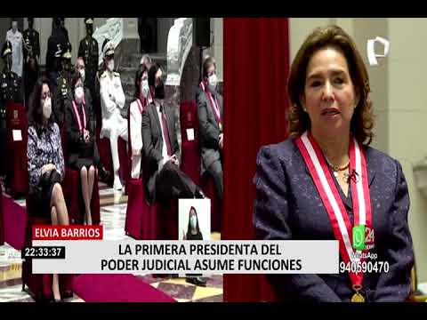 Elvia Barrios, la primera mujer en asumir la presidencia del Poder Judicial