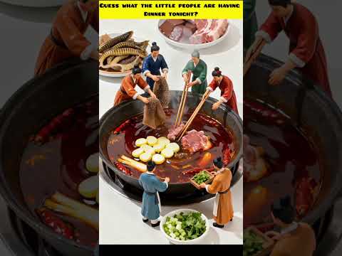 Guess what the little people are having dinner tonight?#shorts #shortsviral #dinner #trending