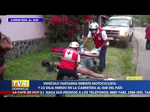 Vehículo fantasma atropella a motociclista en aldea Santa Rosa de la capital