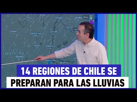 14 regiones de Chile se preparan para las lluvias