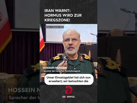 <strong>Iran</strong> warnt: Hormus wird zur Kriegszone! #<strong>Iran</strong> #Hormus #Kriegszone #USA #whitehouse #teheran