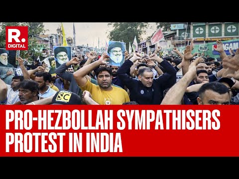 Pro-Hezbollah Sympathisers Protest In J&K, UP & Telangana