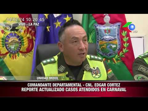Comandante Departamental, Edgar Cortez -  Informe policial casos en carnaval