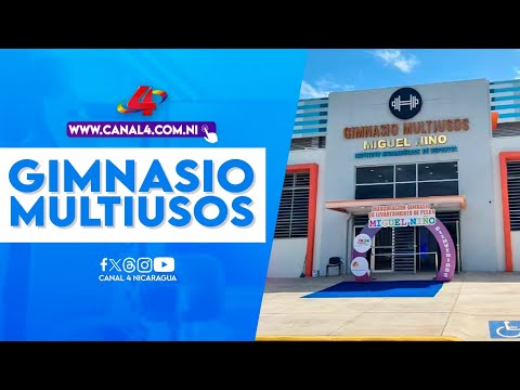 Gobierno Sandinista inaugura moderno gimnasio multiusos ''Miguel niño'' en Managua