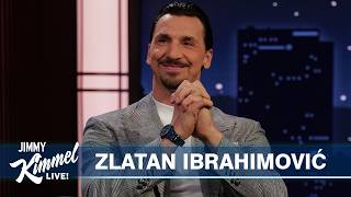 Thumbnail for the video "Zlatan Ibrahimović on Messi vs Ronaldo, Becoming the Charles Barkley of Soccer &amp; Hazing Beckham" from Jimmy Kimmel Live
