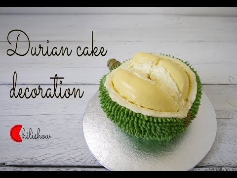 Durian cake decoration