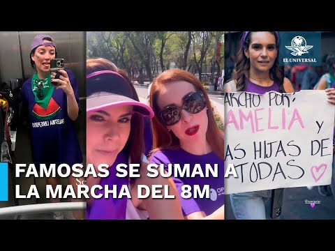 Famosas se unen a la marcha del 8M contra la violencia de género