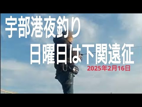 【山口県の釣り】宇部港夜釣りから下関遠征