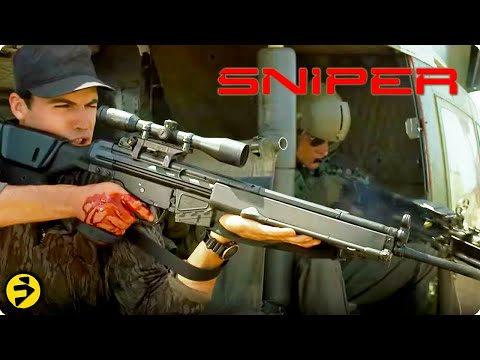 SNIPER (1993) | Helicopter Shooting Scene | Tom Berenger | Billy Zane | Action Movie