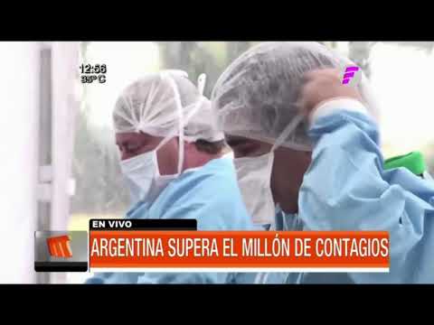 Argentina supera el millón de contagios de COVID-19