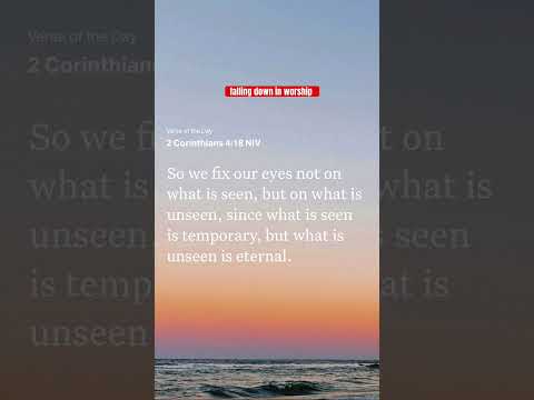 2 Corinthians 4:18 | Faith | Holy Forever| Eternity | God | Jesus