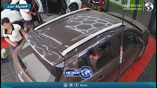 لقطات مرعبة داخل مغسلة سيارات