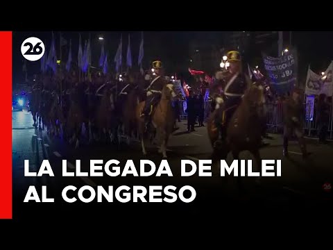 ARGENTINA - EN VIVO | La llegada de Milei al Congreso Argentino