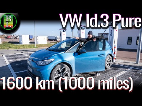 1600 km (1000 miles) in the smallest VW Id.3 - City Car or good for long distance?