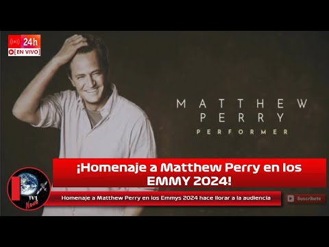 Homenaje a Matthew Perry en los Emmys 2024 hace llorar a la audiencia