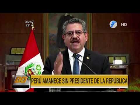 Perú amaneció sin presidente de la República