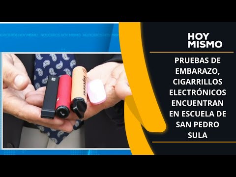 Pruebas de embarazo, cigarrillos electrónicos encuentran en escuela de San Pedro Sula