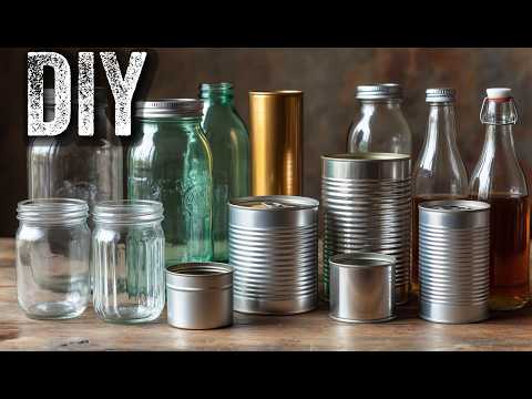Вы никогда не догадаетесь DIY♻️ 4 Великолепных Идей для Декора Дома с Использованием Жестяных Банок