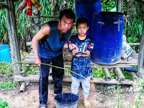 พาลูกชายคนเล็กตกปลาที่สวนอะโวค