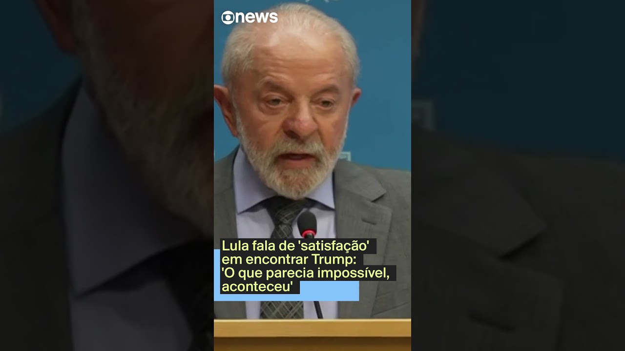 Lula fala sobre encontro com Trump O que parecia impossível aconteceu