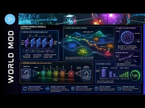 NEW LOOPED World Model (Looped Transformer w/ 1B AI)