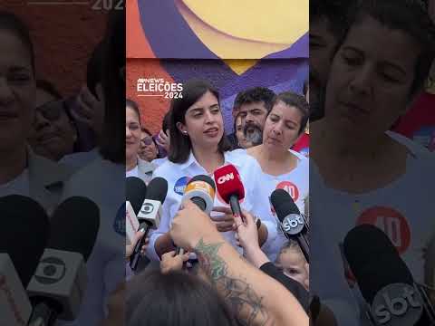 Tabata Amaral vota em SP acompanhada do vice-presidente Geraldo Alckmin #shorts